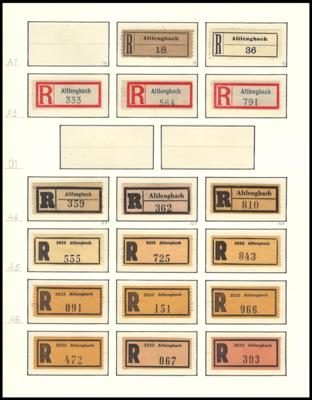 Poststück/* - Heimatsamlung "ALTLENGBACH", - Briefmarken und Ansichtskarten