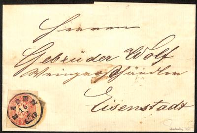 Poststück - Österr. Ausg. 1863 - 5 Kr. Ganzsachenausschnitt - Briefmarken und Ansichtskarten