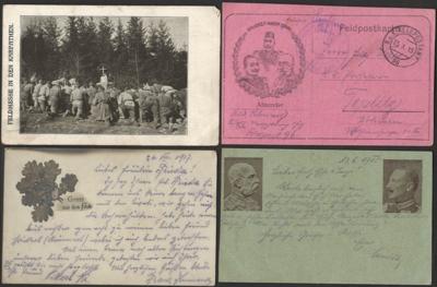 Poststück - Österr. Feldpost WK I - Sammlung Infaterie - Regimenter, - Francobolli e cartoline