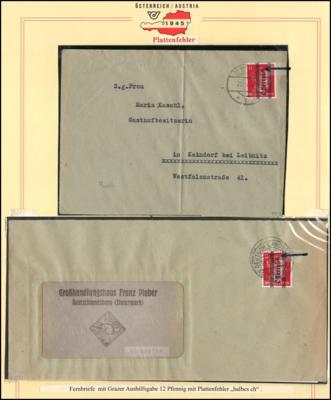 Poststück - Österr. Nr. 681 auf 2 Bedarfsbriefen - Briefmarken und Ansichtskarten