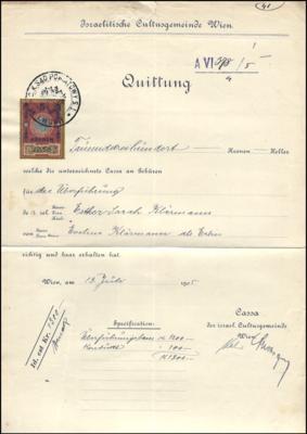 Poststück - Österr. Partie Dokumente, - Briefmarken und Ansichtskarten