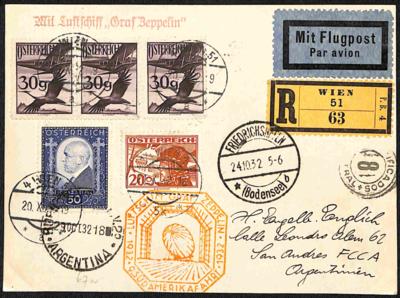 Poststück - Österr. Zeppelin Flugpost - Stamps and postcards