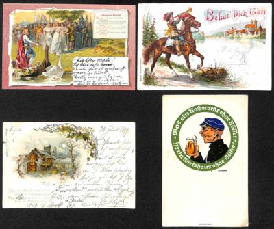 Poststück - Partie AK div. Motive, - Stamps and postcards