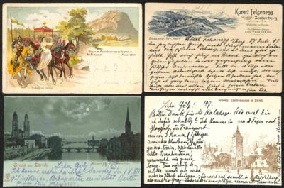 Poststück - Partie AK Schweiz, - Stamps and postcards