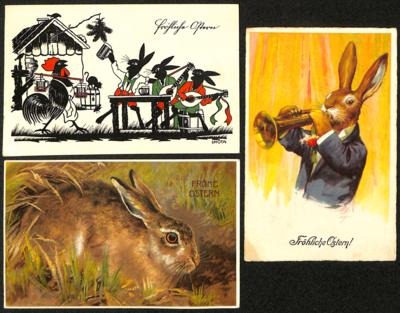 Poststück - Partie Motivkarten "Ostern", - Stamps and postcards