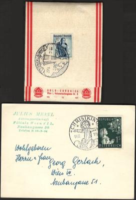 Poststück - Reichh. Partie vorwiegend mod. Österr., - Briefmarken und Ansichtskarten