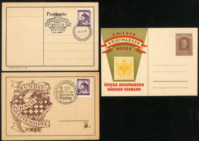 Poststück - Sammlung v. Österr. Sonderstempeln 1946/1947 - ca.70 div. Sonderstpln. auf Belegen, - Briefmarken und Ansichtskarten