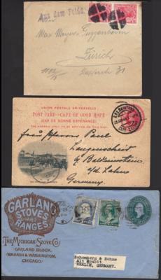 Poststück - USA, - Stamps and postcards