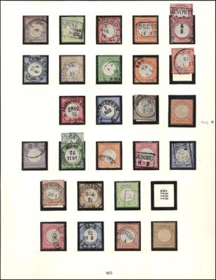 **/*/Briefstück - Dt. Reich Sammlung 1872-1945 ab gutem Teil Brustschilde, - Stamps and postcards