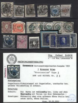 .Briefstück/gestempelt - Partie meist Österr. Monarchie ab 1850 mit Feldpost und Bosnien etc., - Známky a pohlednice