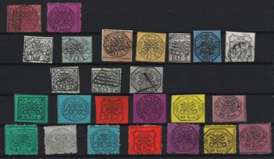 */Briefstück - Kirchenstaat Partie Originale (keine ND) Ausgaben 1852, - Stamps and postcards