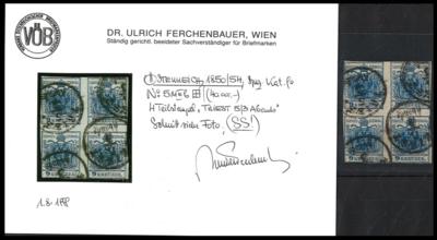 .Briefstück Österr. Nr. 5M Type IIIb IM VIERERBLOCK, - Briefmarken und Ansichtskarten