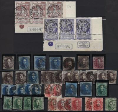 .Briefstück - Partie Belgien ab ca. 1850, - Stamps and postcards