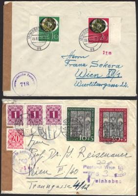 .Briefstück/Poststück - Sammlung BRD ca. 1949/1987, - Stamps and postcards