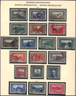 .Briefstück - Sammlung Bosnien, - Stamps and postcards