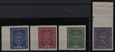 ** - Österr. Nr. 200U/0203U (Hochformat), - Briefmarken und Ansichtskarten