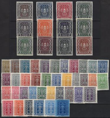 ** - Österreich 1922/24 Nr.360-97 (Freimarken - Briefmarken und Ansichtskarten