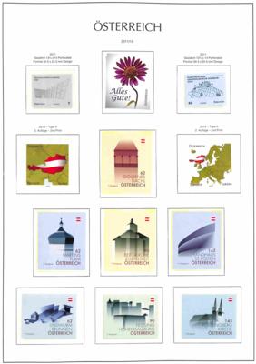 ** - Österreich Sammlung 2002/2015 komplett mit Blocks und Selbstklebenden, - Stamps and postcards