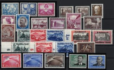 **/* - Partie D.Reich meist ab ca. 1933 u.a. mit Nr. 496/98 (Chicagofahrt) . Nr. 499/507 (Wagner) etc., - Stamps and postcards