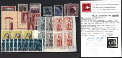 **/* - Partie Liechtenstein ab 1912, - Francobolli e cartoline