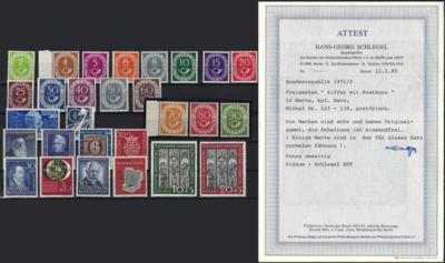 ** - Sammlung BRD 1949/2000 u.a. POSTHORNSERIE Mit Fotoattest Schlegel, - Stamps and postcards