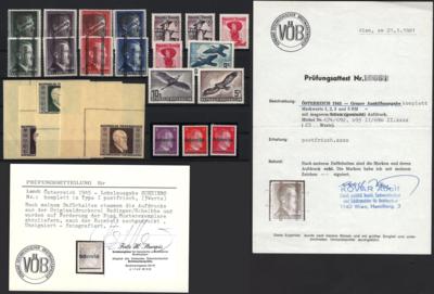 ** - Sammlung Österr. 1945/1991 (1955/87 doppelt - Stamps and postcards