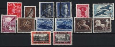 ** - Sammlung Ostmark 1938-45 und II. Rep 1945-2001 (ohne Rennerblock) komplett in 3 Lindner-Alben, - Stamps and postcards