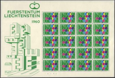 **/*/(*) - Sehr gepflegte Spezialsammlung Liechtenstein Ausg. 1912/2010 in sehr schöner Erh., - Francobolli e cartoline