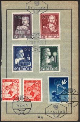 gestempelt - Österreich 1949 auf ungewöhnlichem - Briefmarken und Ansichtskarten