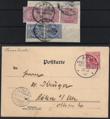 gestempelt/Poststück - Samoa 1898 Vorläufer: 2M - Briefmarken und Ansichtskarten