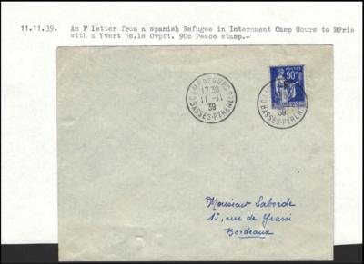 Poststück - Französische Militär- u. Kgf-Post - Briefmarken und Ansichtskarten