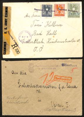 Poststück - Österr. 1945 - Burgenland - Známky a pohlednice