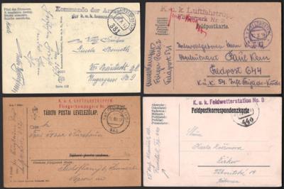 Poststück - Österr. Feldpost WK I - Briefmarken und Ansichtskarten