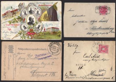 Poststück - Partie - Stamps and postcards