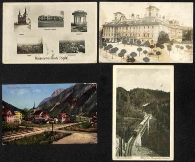 Poststück - Partie AK div. Österr. u.a. mit Eisenstadt - kaisersteinbruch - Scharnitz etc., - Briefmarken und Ansichtskarten