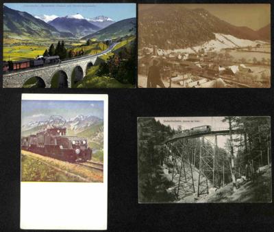 Poststück Partie AK div. Österr. u.a. Stockerau - Mittenwaldbahn - Albulabahn - Zöbern - Gaming -Tauernbahn etc., - Stamps and postcards