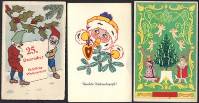 Poststück - Partie Motivkarten "Weihnachten" u.a. mit W. List, - Stamps and postcards