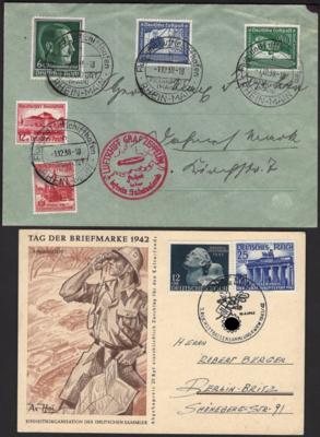 Poststück - Partie Poststücke D.Reich, - Briefmarken und Ansichtskarten