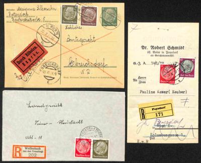 Poststück - Partie Poststücke "Ostmark" mit viel 1938, - Briefmarken und Ansichtskarten