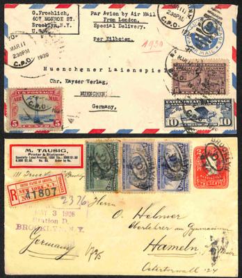 Poststück - Reichh. Partie Ganzsachen USA bis ca. 1932, - Stamps and postcards