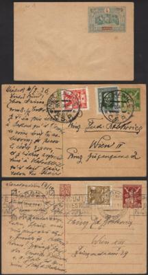 Poststück - Reichh. Partie Österr. Belege, - Briefmarken und Ansichtskarten