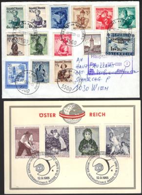 Poststück - Reichh. Partiemod. Österr. Belege bis knapp in die Euro-Zeit, - Briefmarken und Ansichtskarten