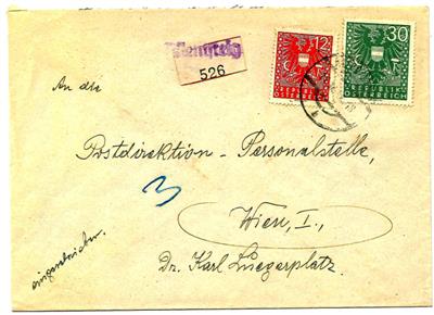 Poststück - Österr. 1945, - Briefmarken