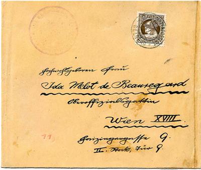 Poststück - Österr. Feldpost 1917, - Briefmarken