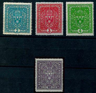 * - Österr. Nr. 204/207, - Stamps