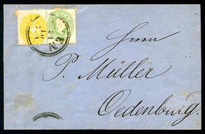 Poststück - Österreich Nr. 19 + 24, - Briefmarken
