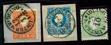 Briefstück/gestempelt - Heimatsammlung Meidling "UNTER MEIDLING - Briefmarken