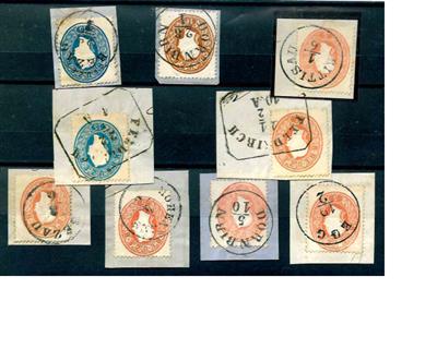 Briefstück/Poststück - Österr. - Abstempelungen Vorarlberg auf Ausg. 1860: Stpl. EGG, - Briefmarken