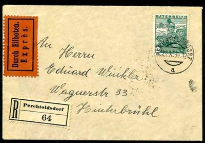 Poststück - Österr. 1934 - Reko-Expreßbrief - Stamps