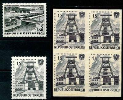 **/(*) - Österr.   ANK Nr. 1145 P (1962, 1,50 S 15 Jahre verstaatlichte E-Wirtschaft) Probedruck in Schwarz - Stamps